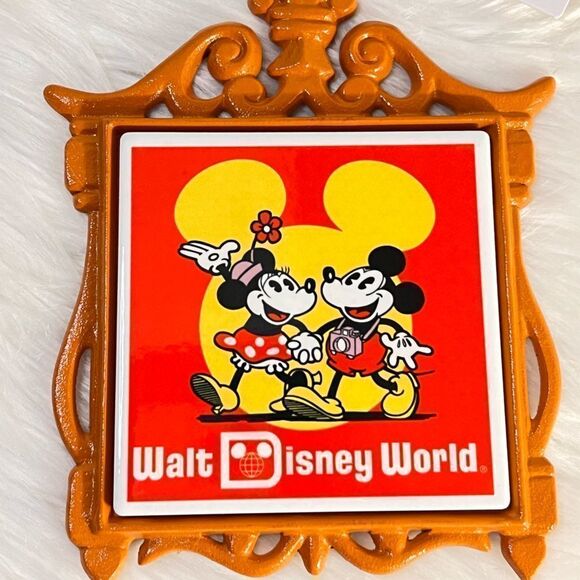 Mickey and Minnie Mouse Metal Trivet - Walt Disney World 50th Anniversary - Picture 4 of 5